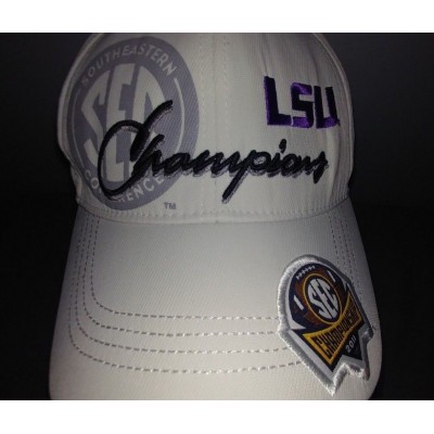 LSU SEC Champions 2011 Baseball Hat Strapback Top of the World Locker Room EUC  eb-83897434